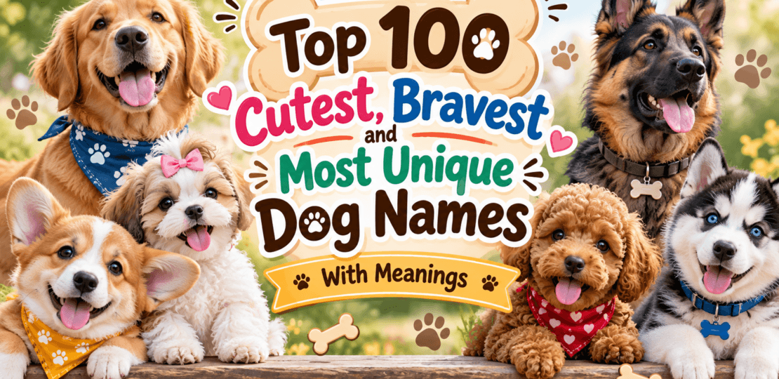 Top 100 Cutest, Bravest and Most Unique Dog Names (With Meanings)